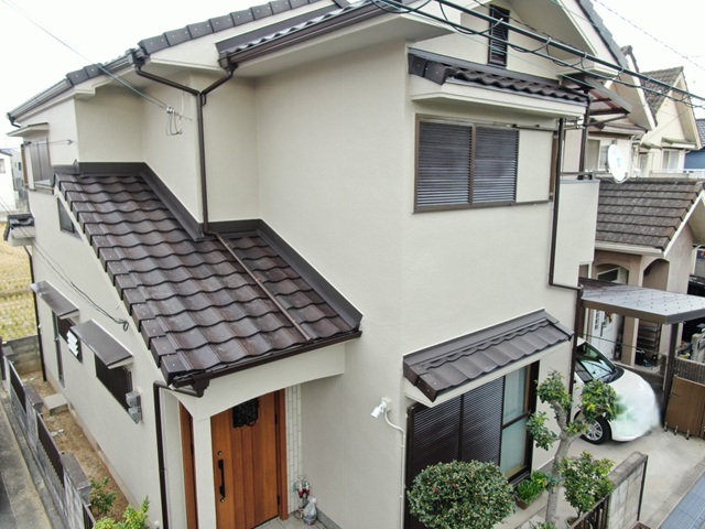 明石市　T様邸　外装改修工事にご依頼いただき、信頼できる会社だと嬉しいお声をいただきました